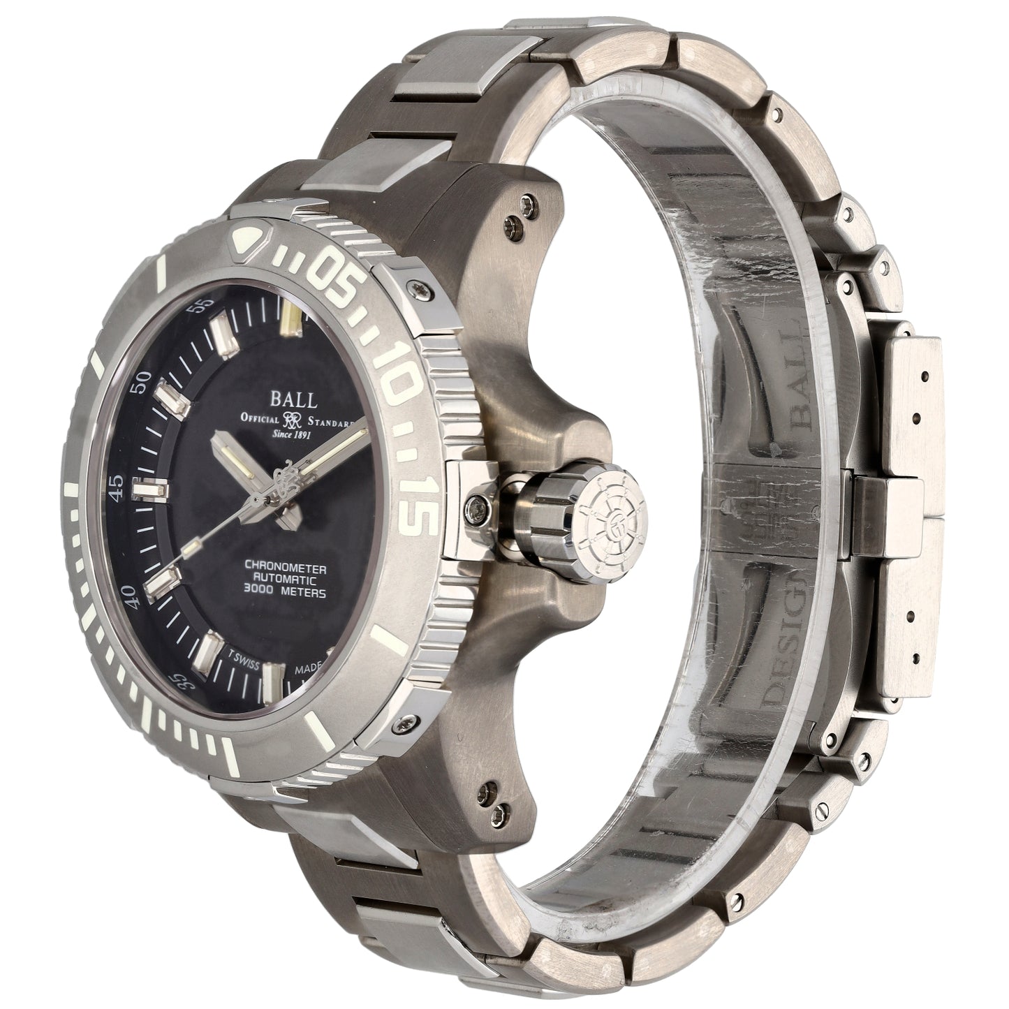 Ball Engineer Hydrocarbon Deepquest DM3000+ 45mm Stainless Steel Watch