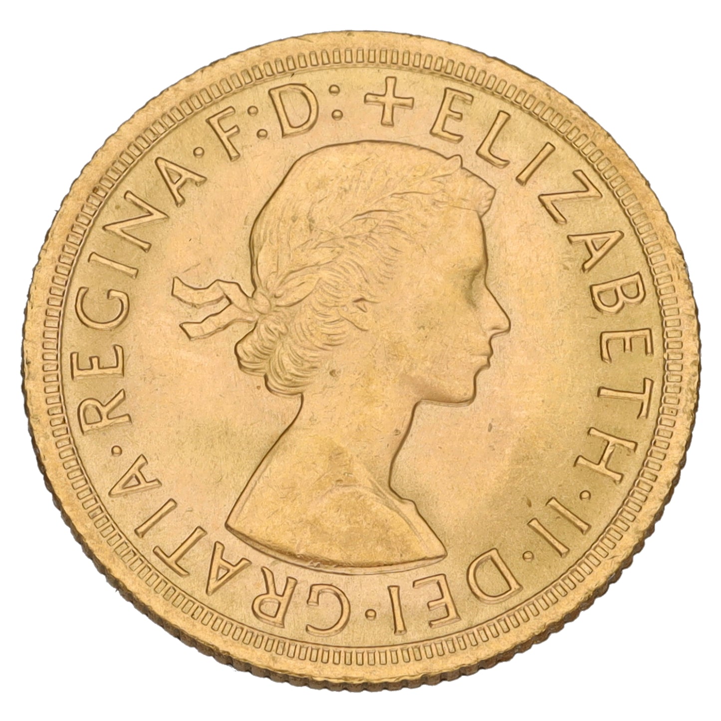 22ct Gold Queen Elizabeth II Full Sovereign Coin 1965