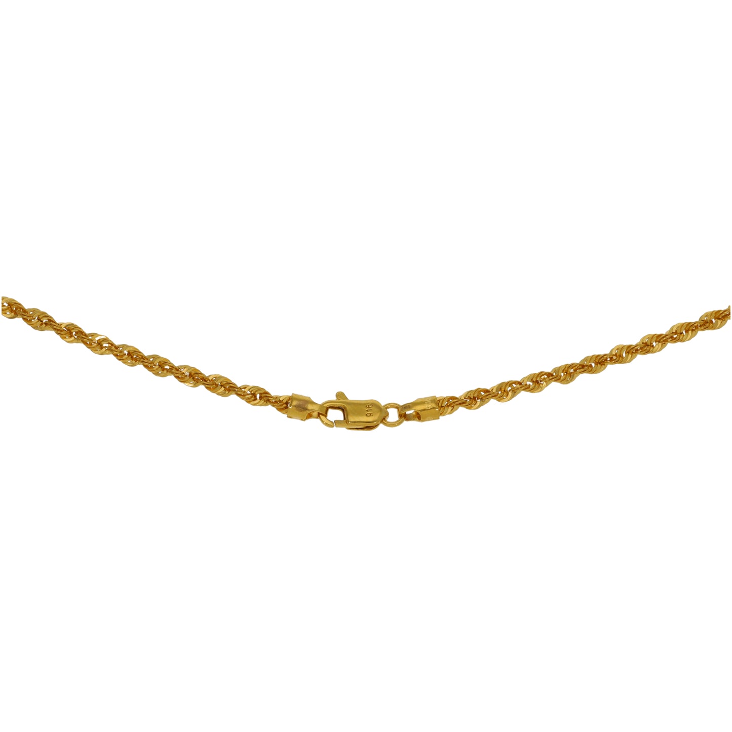 22ct Gold Rope Chain 18"