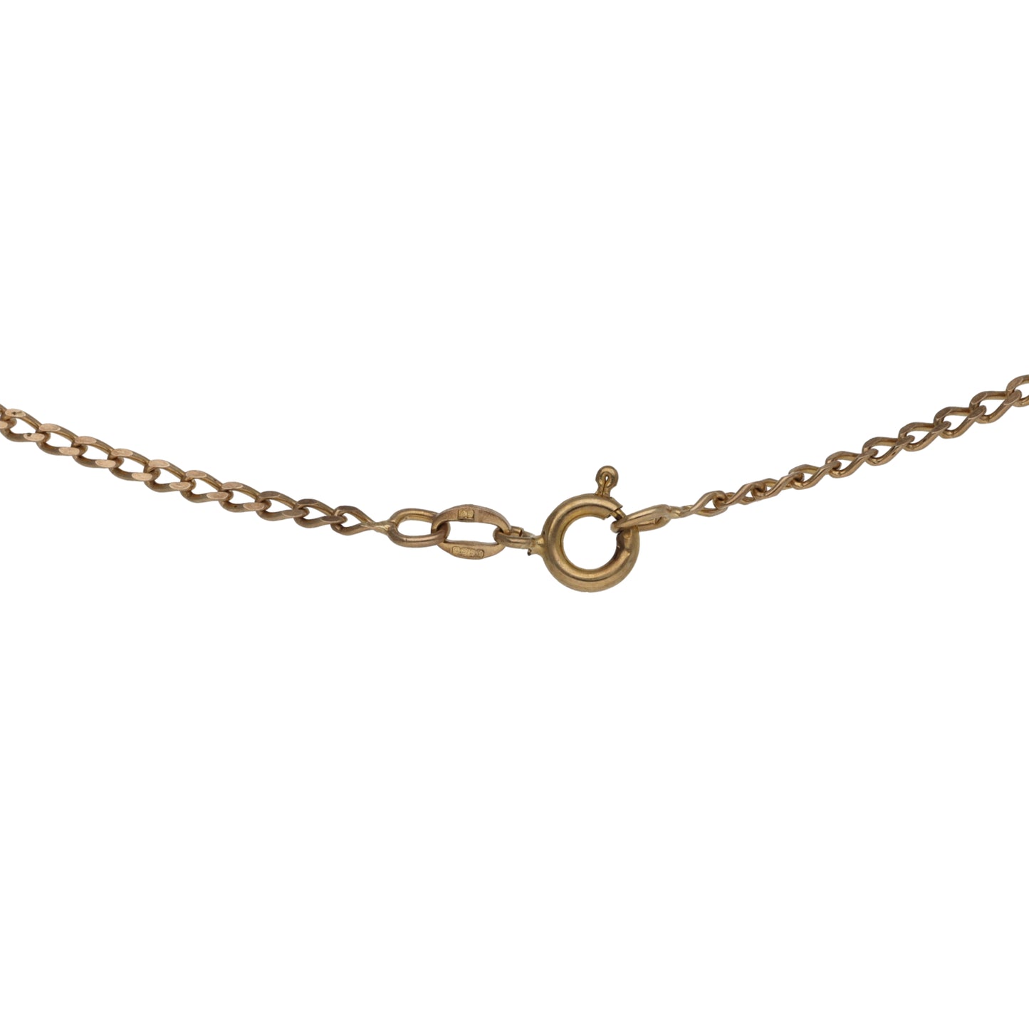 9ct Gold Curb Chain 18"