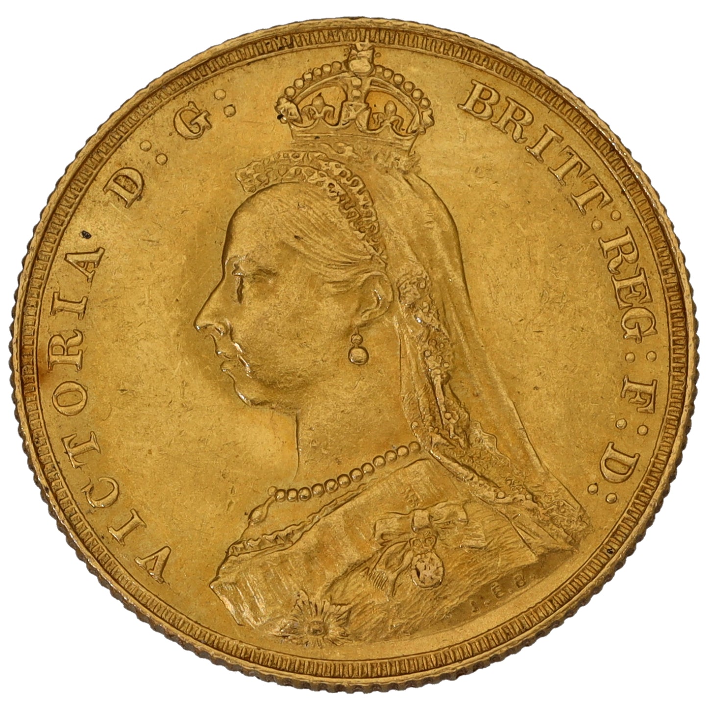 22ct Gold Queen Victoria Full Sovereign Coin 1887