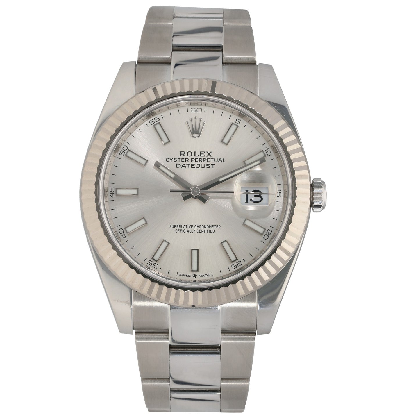 Rolex Datejust 41 126334, Silver Dial, Stainless Steel, Front Image