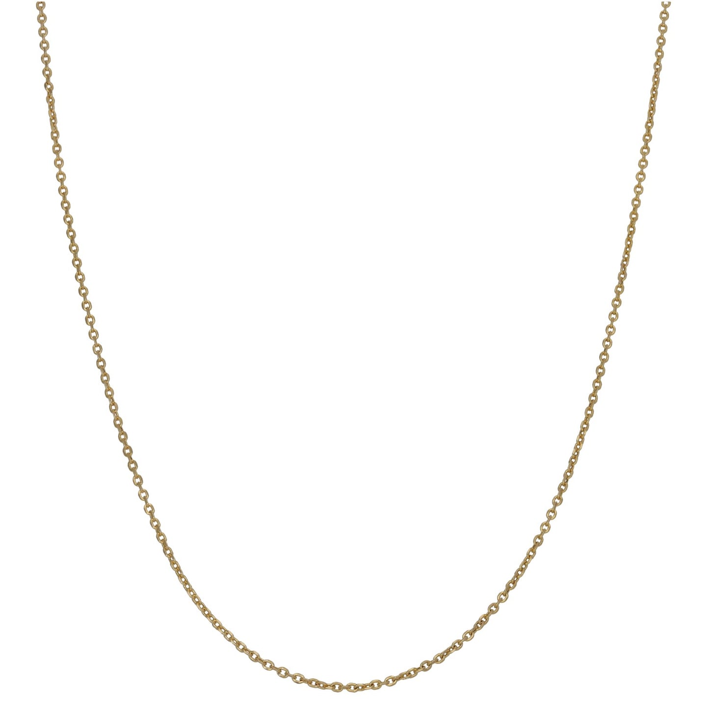 14ct Gold Trace Chain 18"