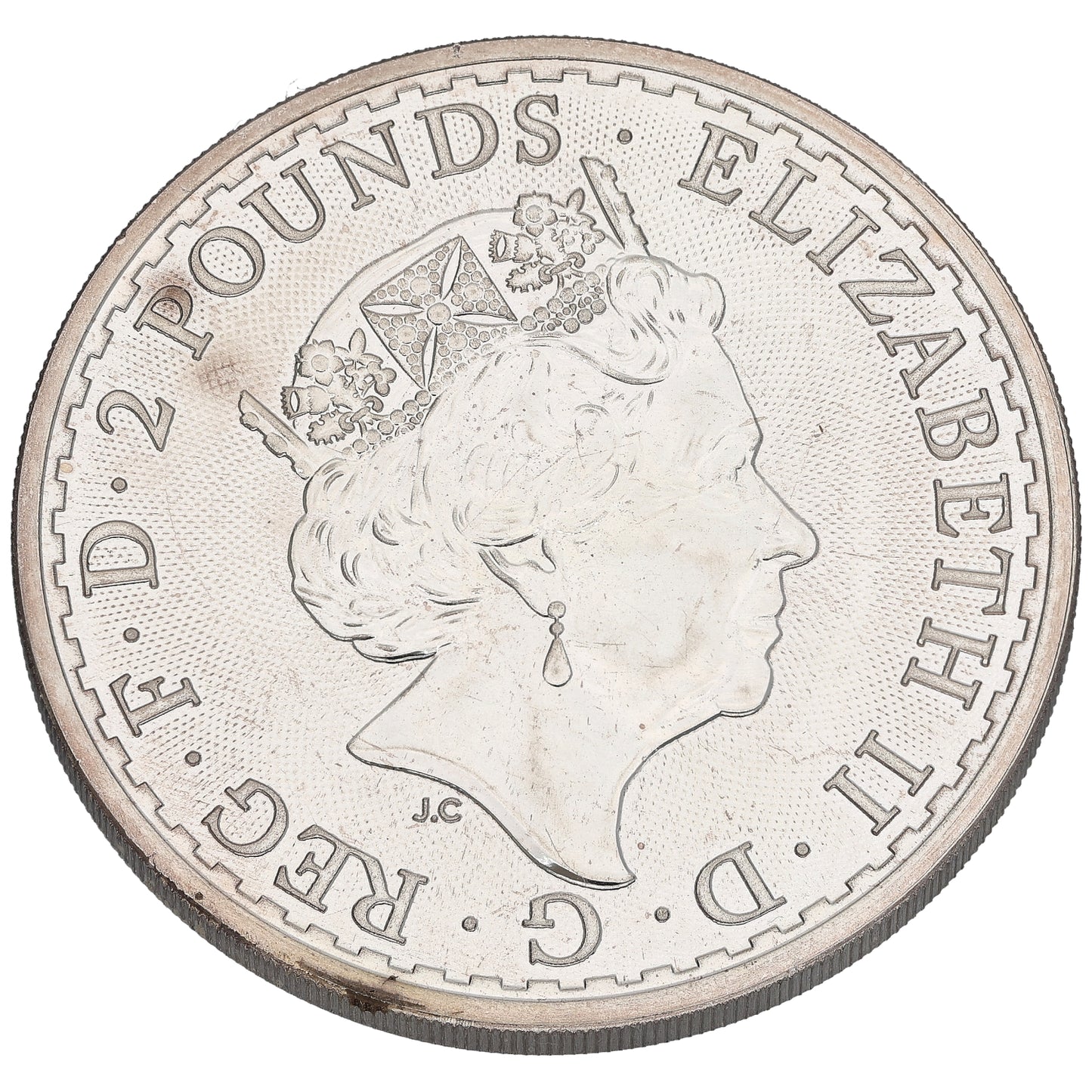 Fine Silver Queen Elizabeth II 1 OZ Britannia Coin 2021