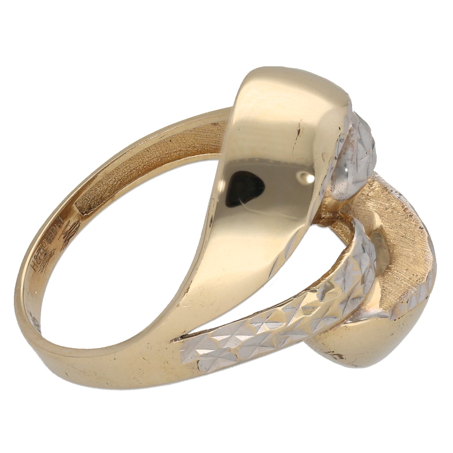 14ct Bi-Colour Gold Alternative Ring Size P