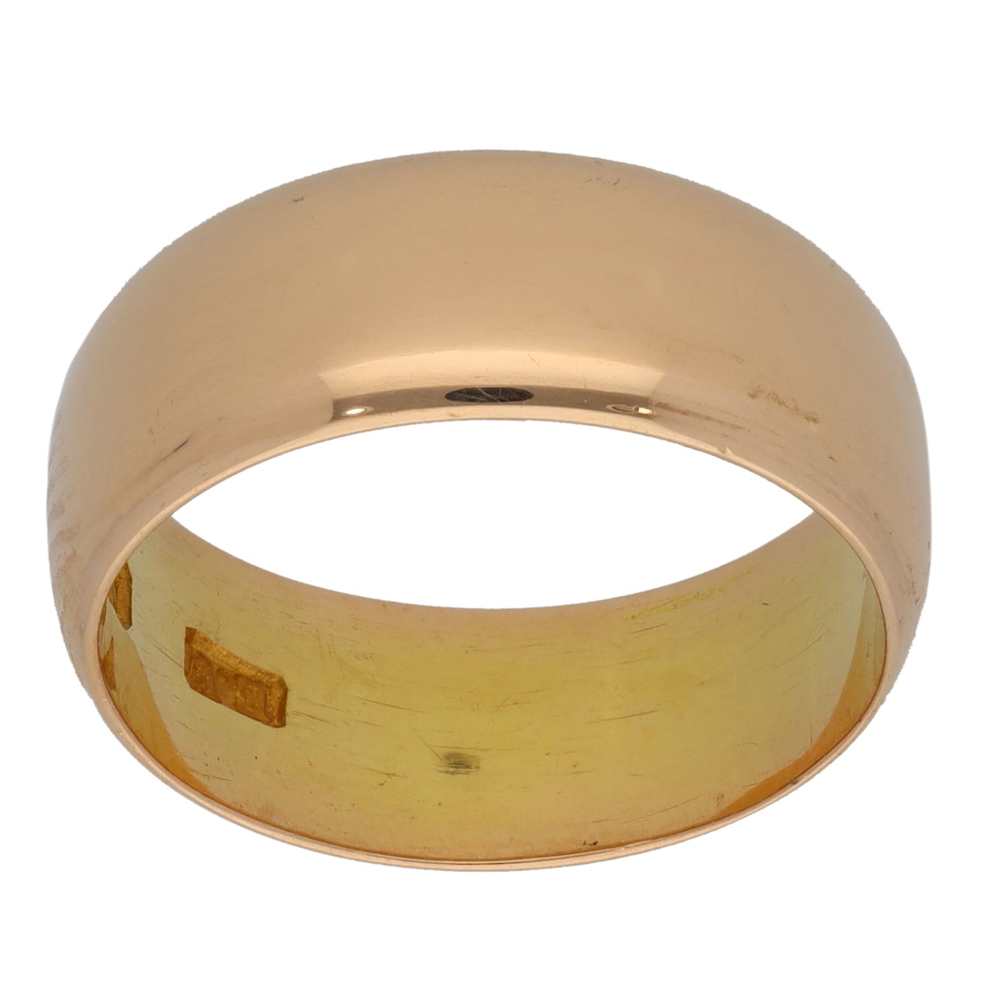 18ct Gold Plain Wedding Ring Size N