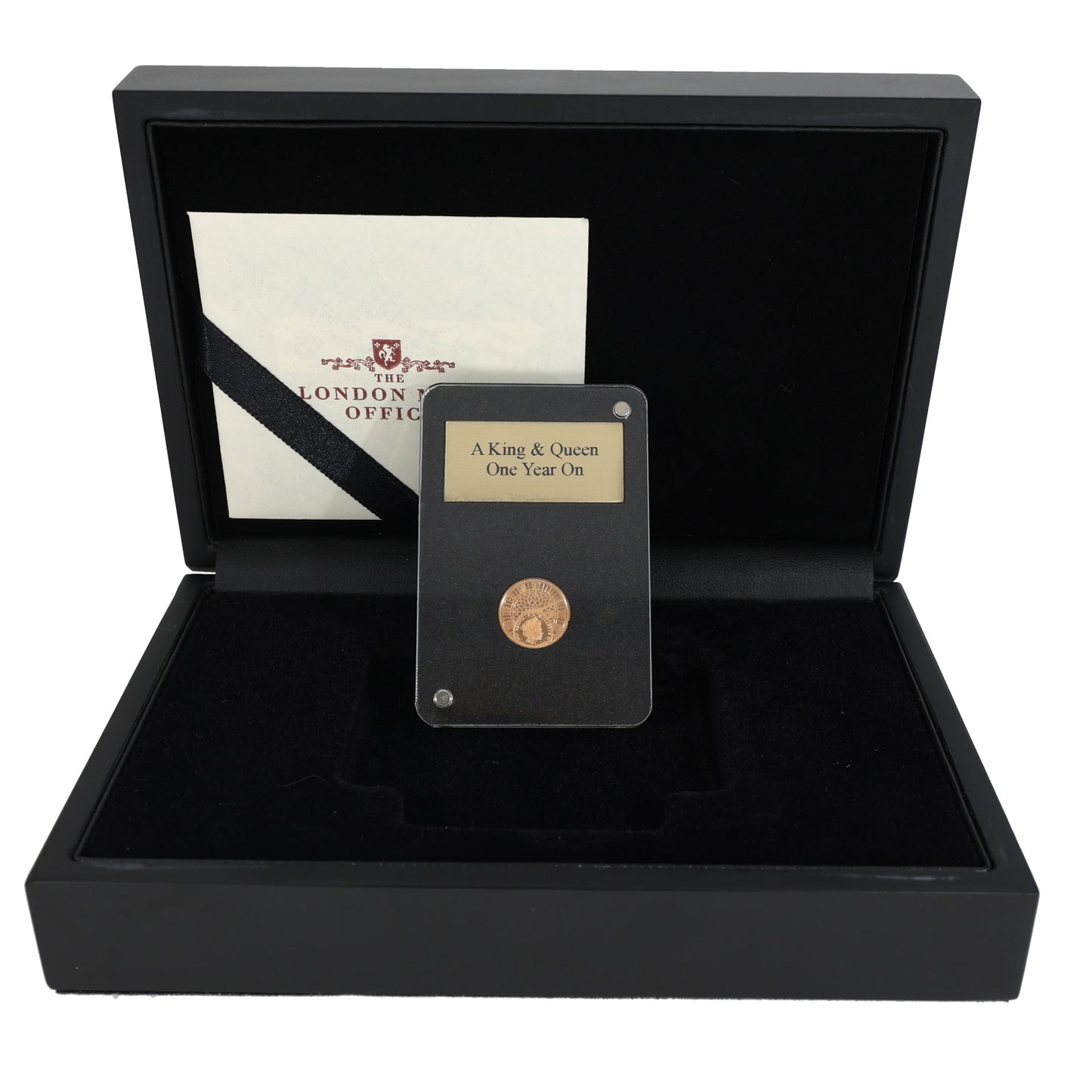 22ct Gold A King & Queen One Year One Quarter Sovereign Coin 2023