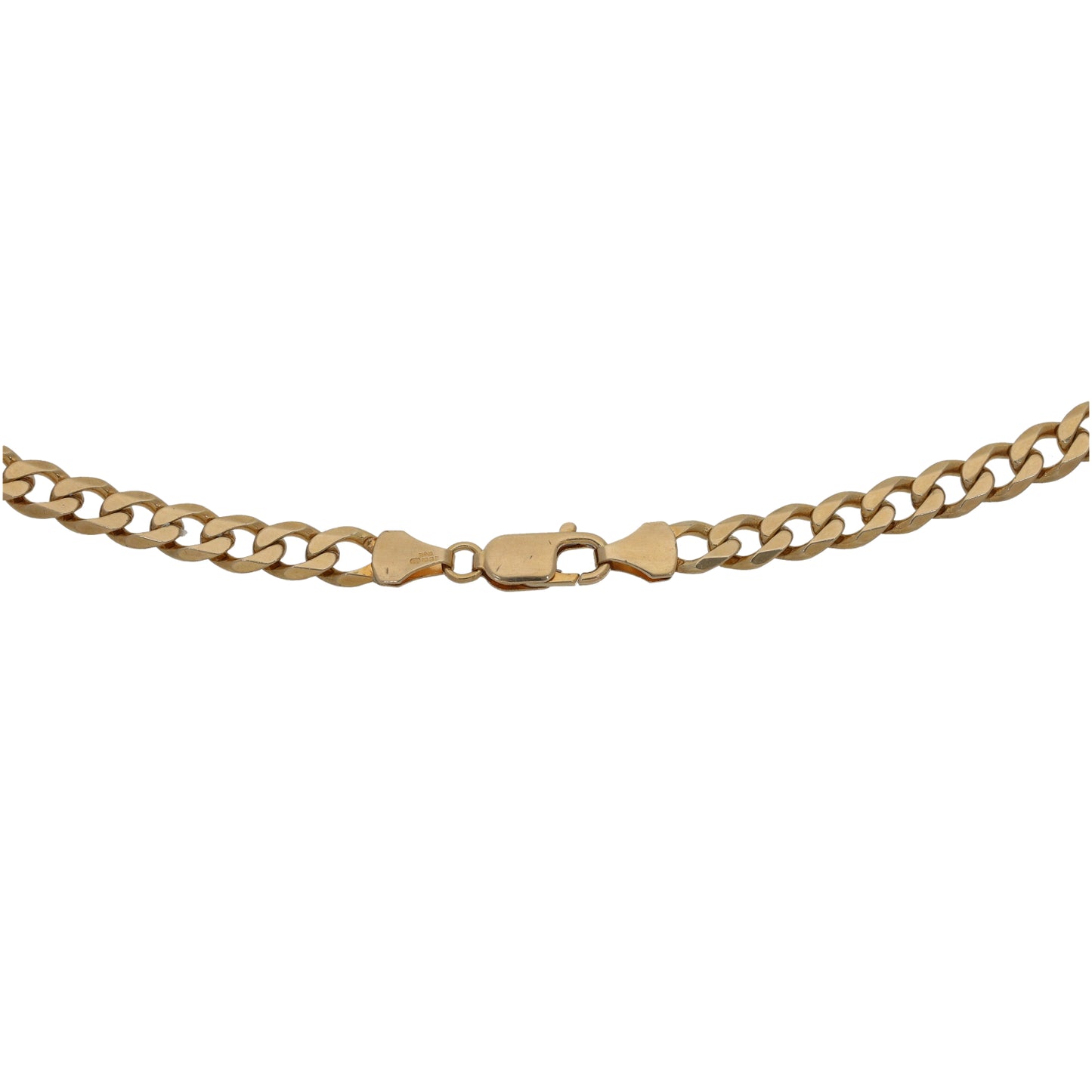 9ct Gold Curb Chain 18"