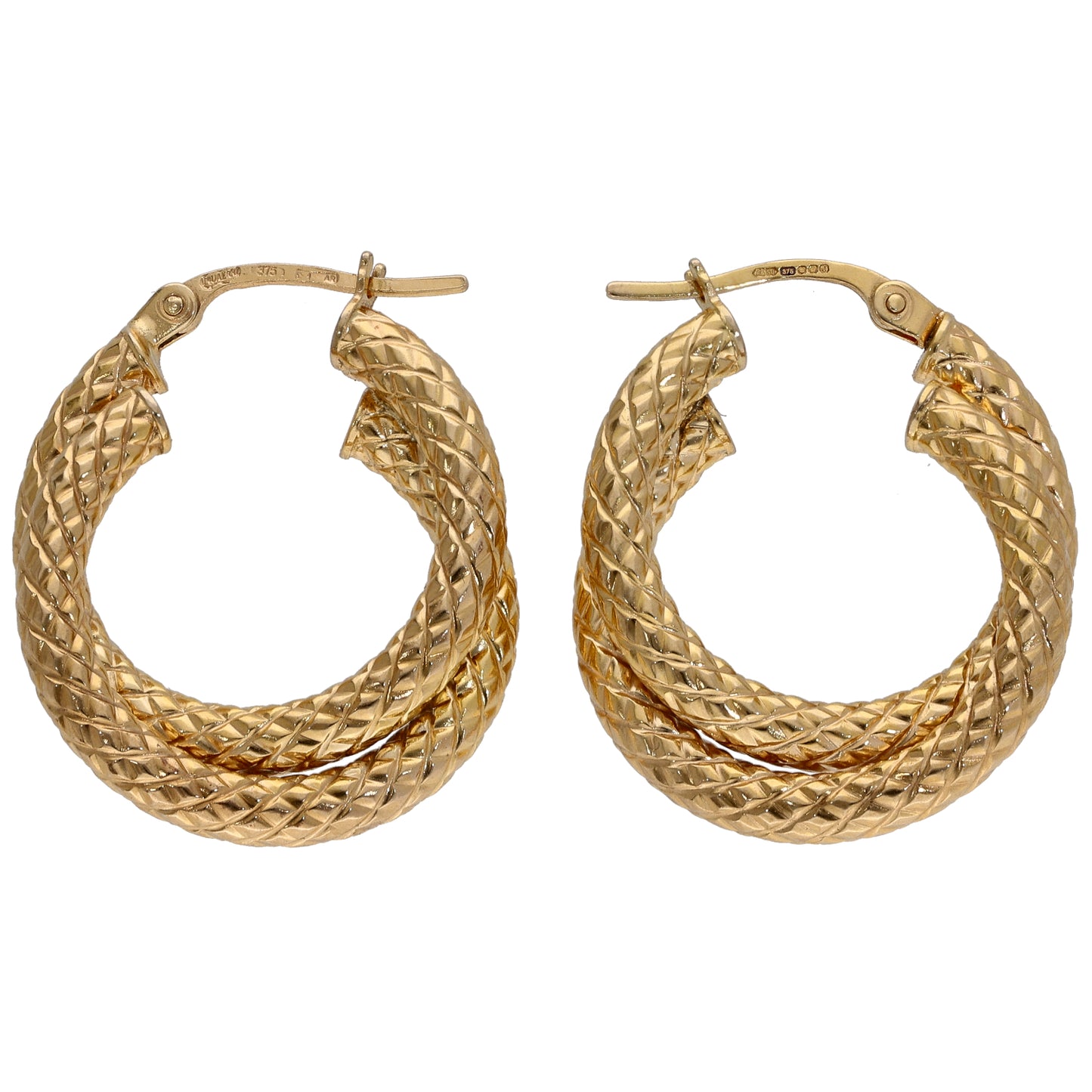 9ct Gold Creole Earrings