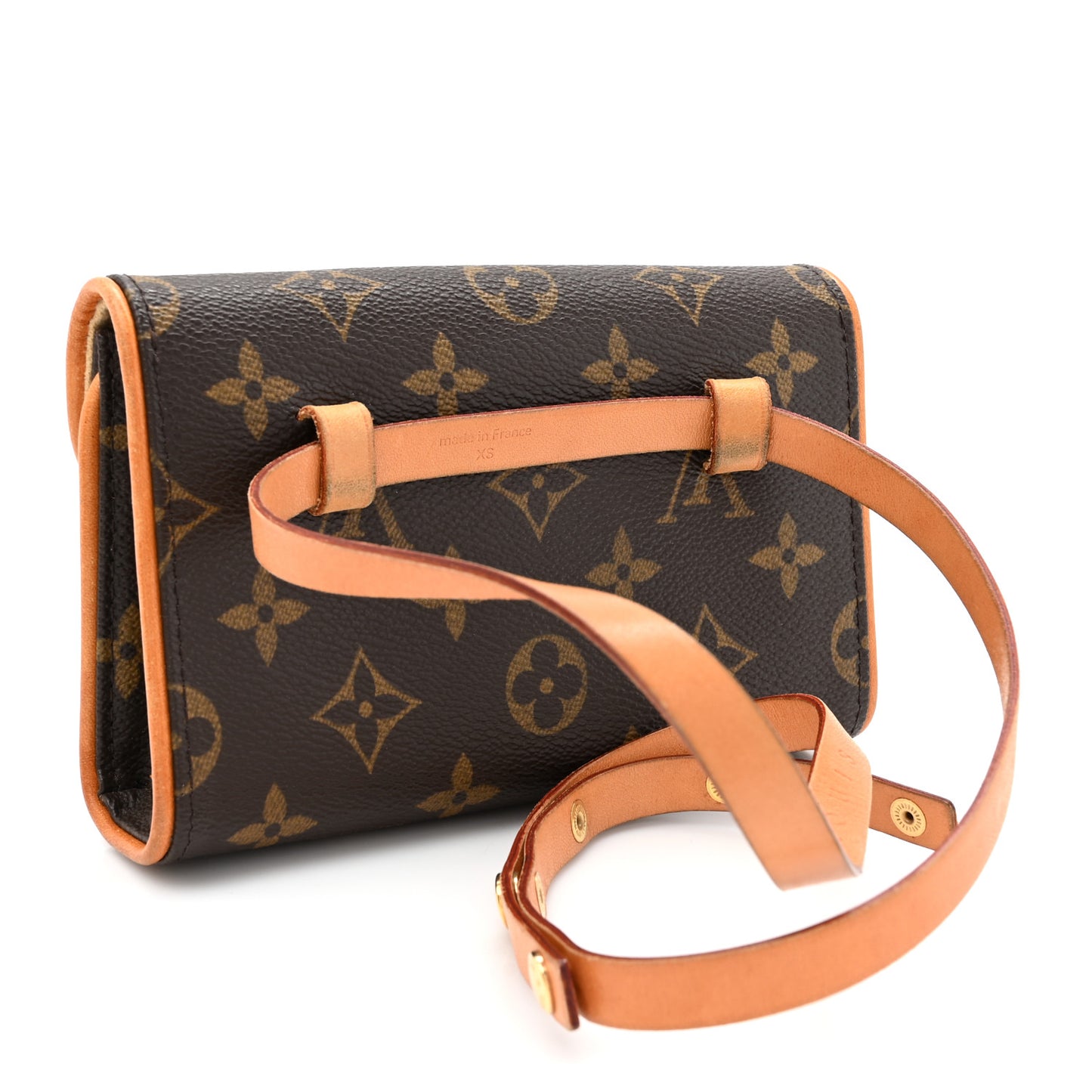 Louis Vuitton Monogram Pochette Florentine Coated Canvas Bag - Brown