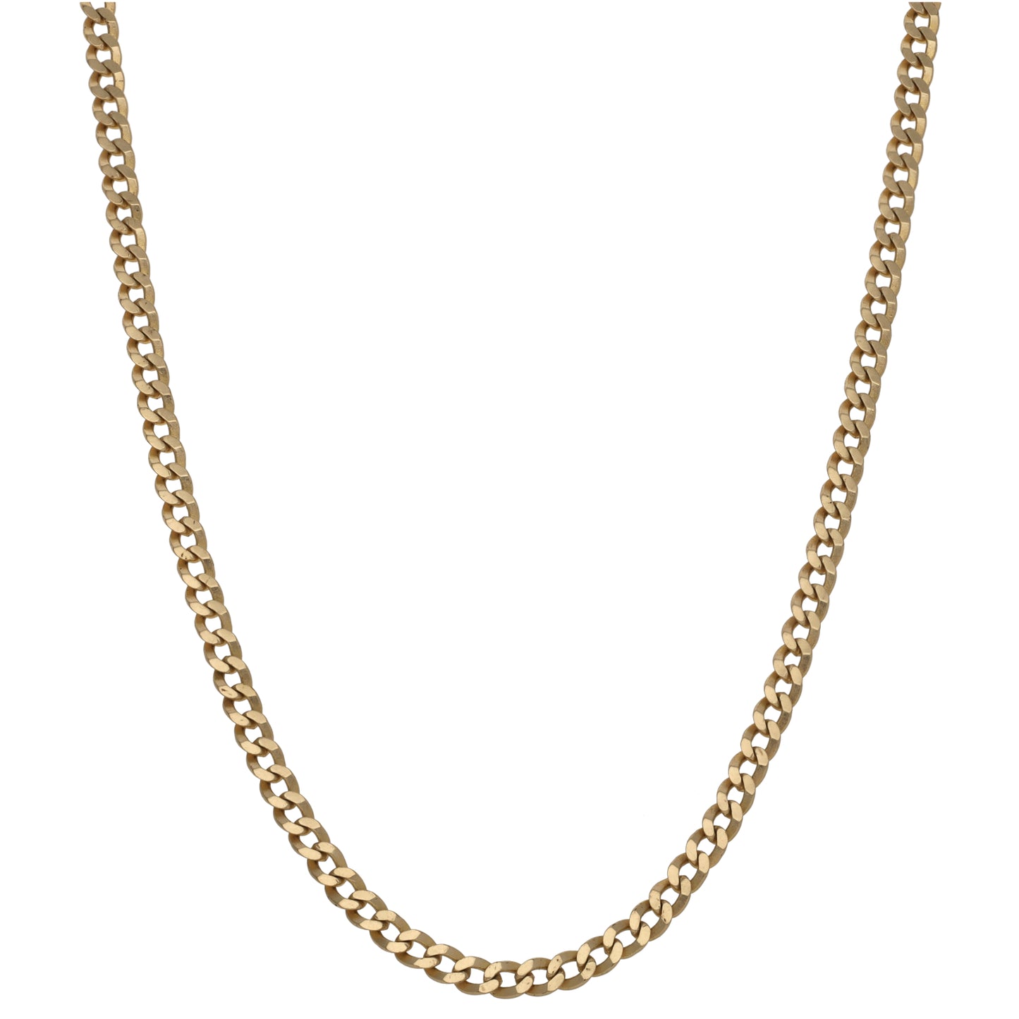9ct Gold Curb Chain 22"