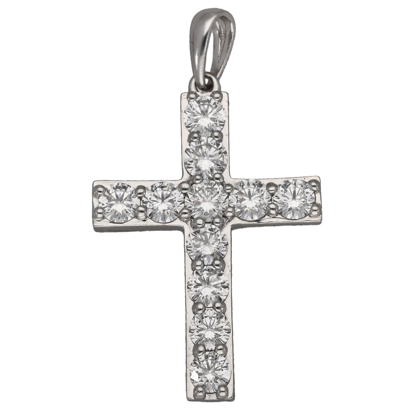 Platinum 1.12ct Diamond Cross Pendant