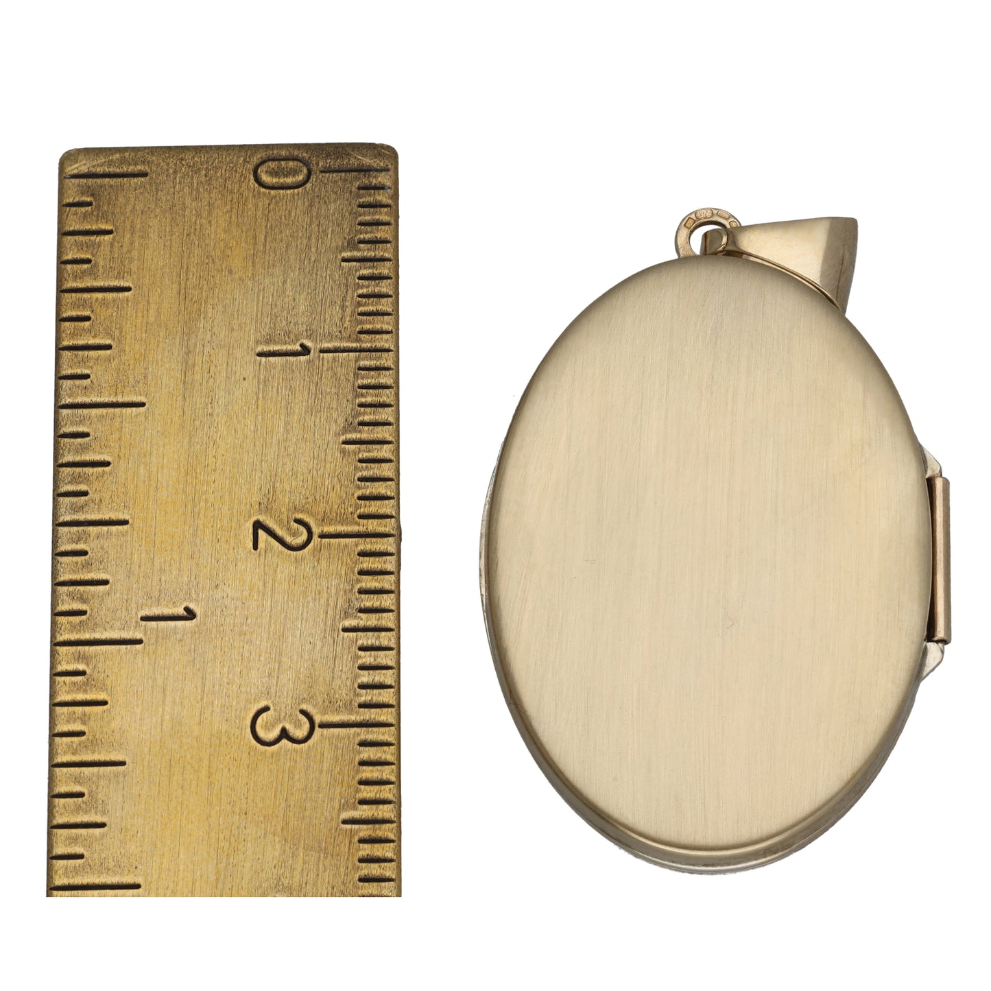 9ct Gold Patterned Locket Pendant