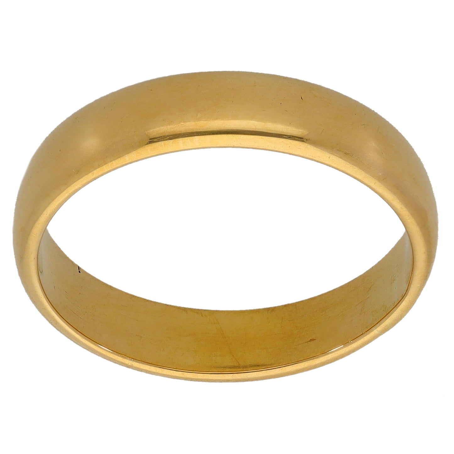 18ct Gold Plain Wedding Ring Size P