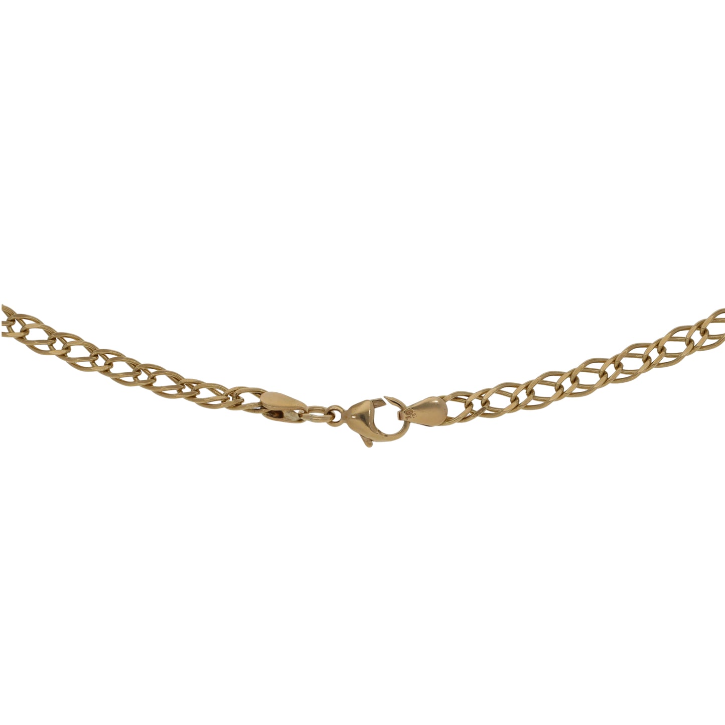 9ct Gold Double Curb Chain 22"