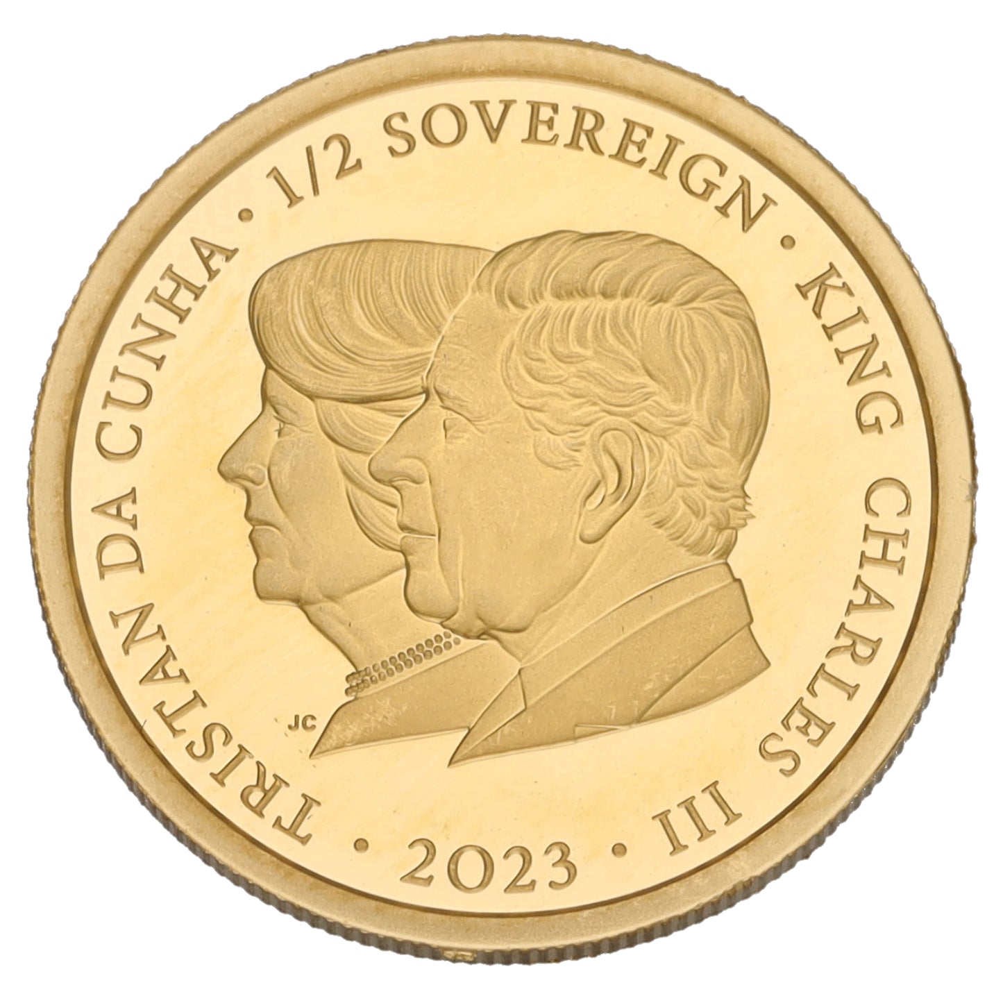22ct Gold King Charles III Half Sovereign Coin 2023