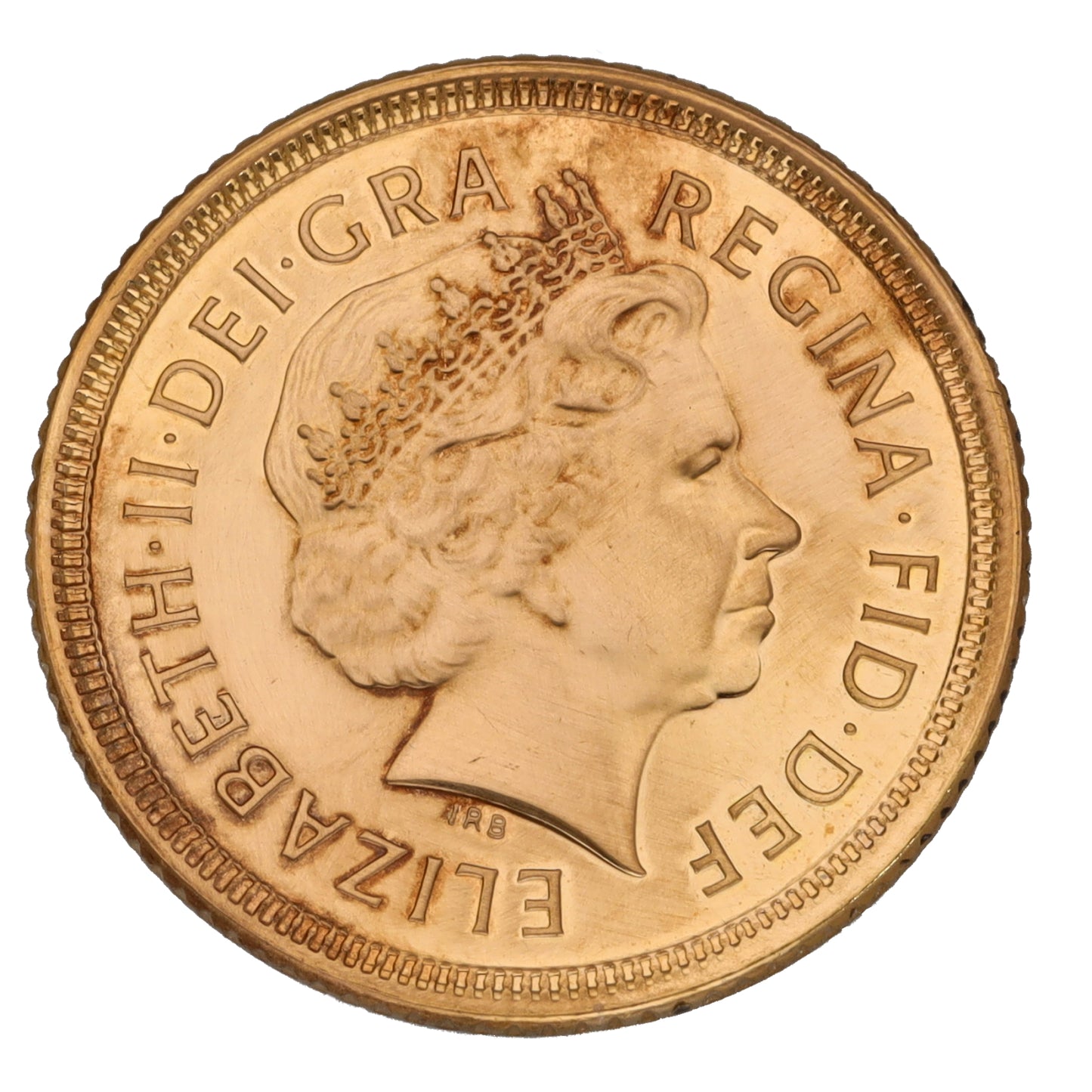 22ct Gold Queen Elizabeth II Half Sovereign Coin 2003