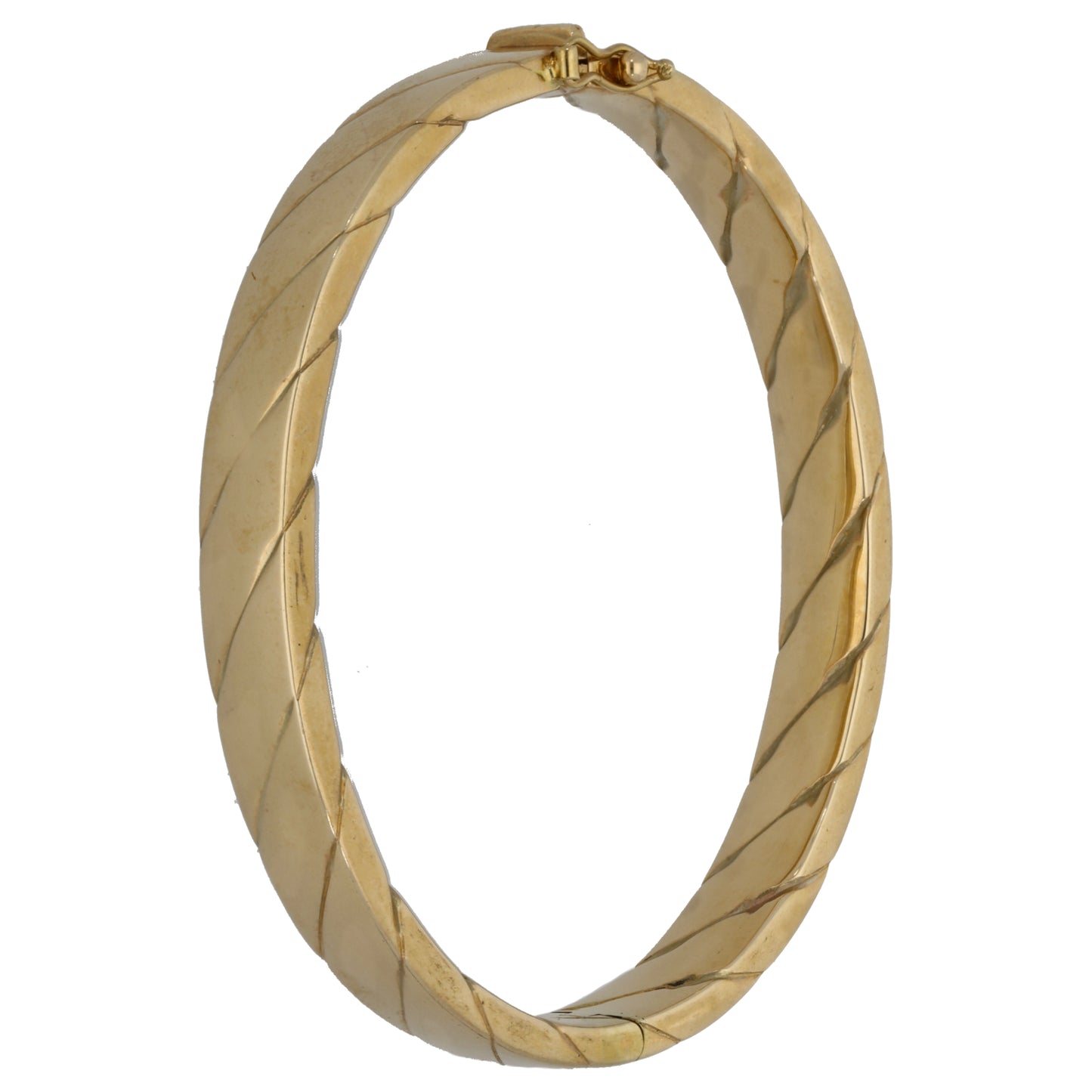 9ct Gold Hinged/Clasp Bangle