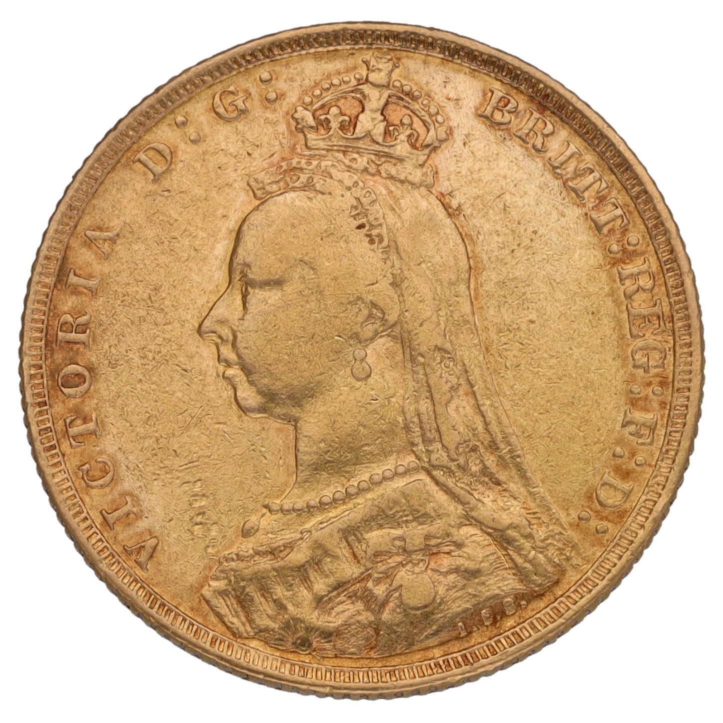 22ct Gold Queen Victoria Full Sovereign Coin 1887
