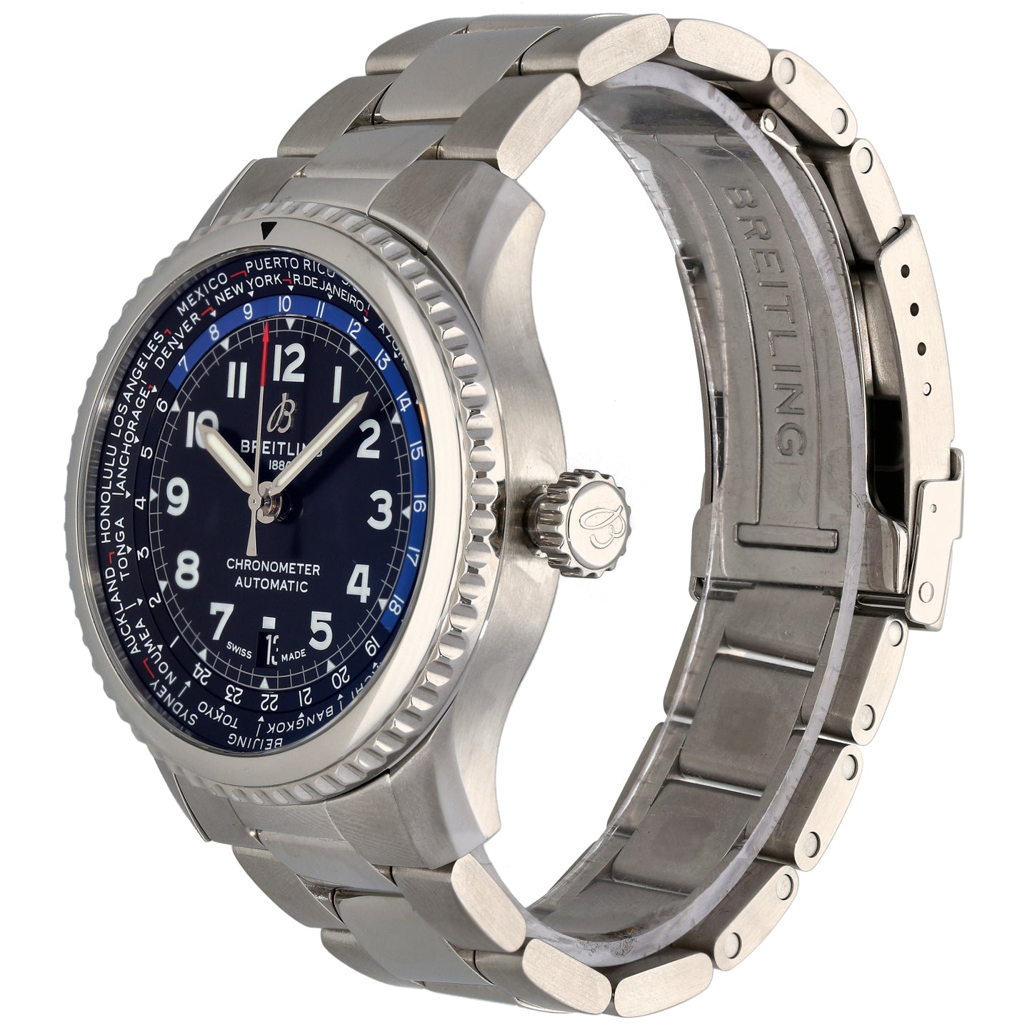 Breitling Aviator 8 B35 AB3521 43mm Stainless Steel Watch