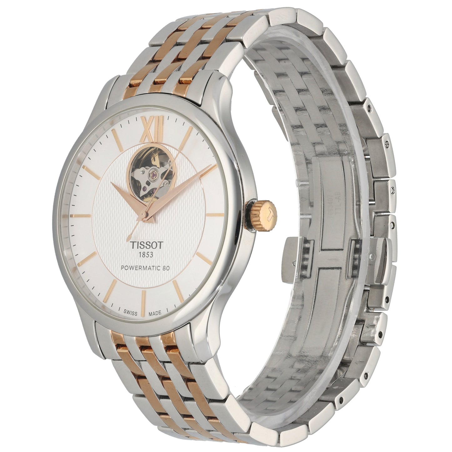 Tissot Tradition Open Heart T063907A 40mm Bi-Colour Watch