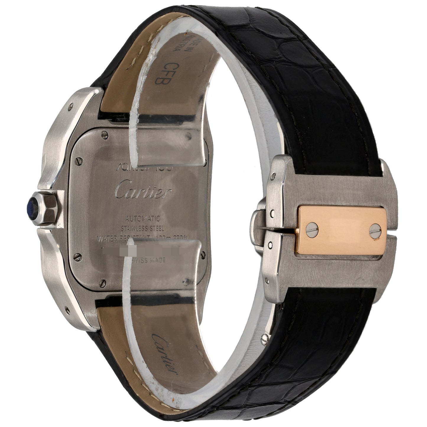Cartier Santos 100 2878 33mm Bi-Colour Watch