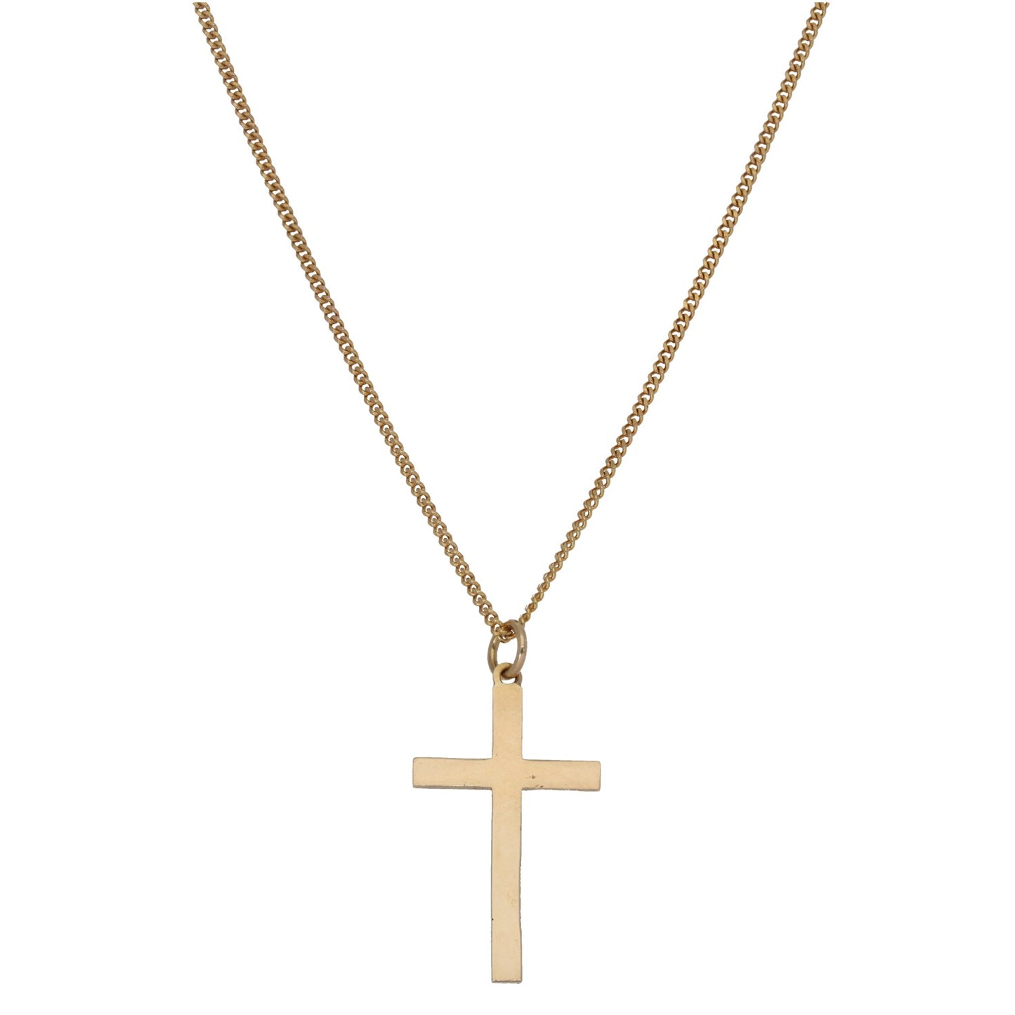 9ct Gold Cross Pendant With Chain