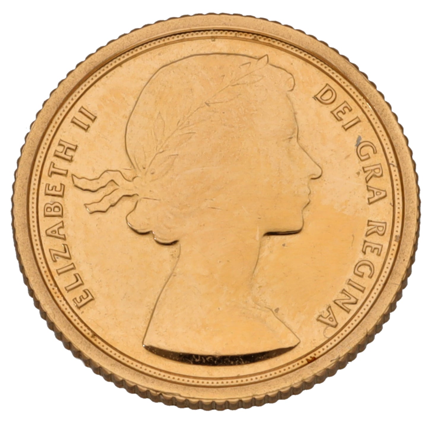 22ct Gold Queen Elizabeth II Quarter Sovereign Coin 2022