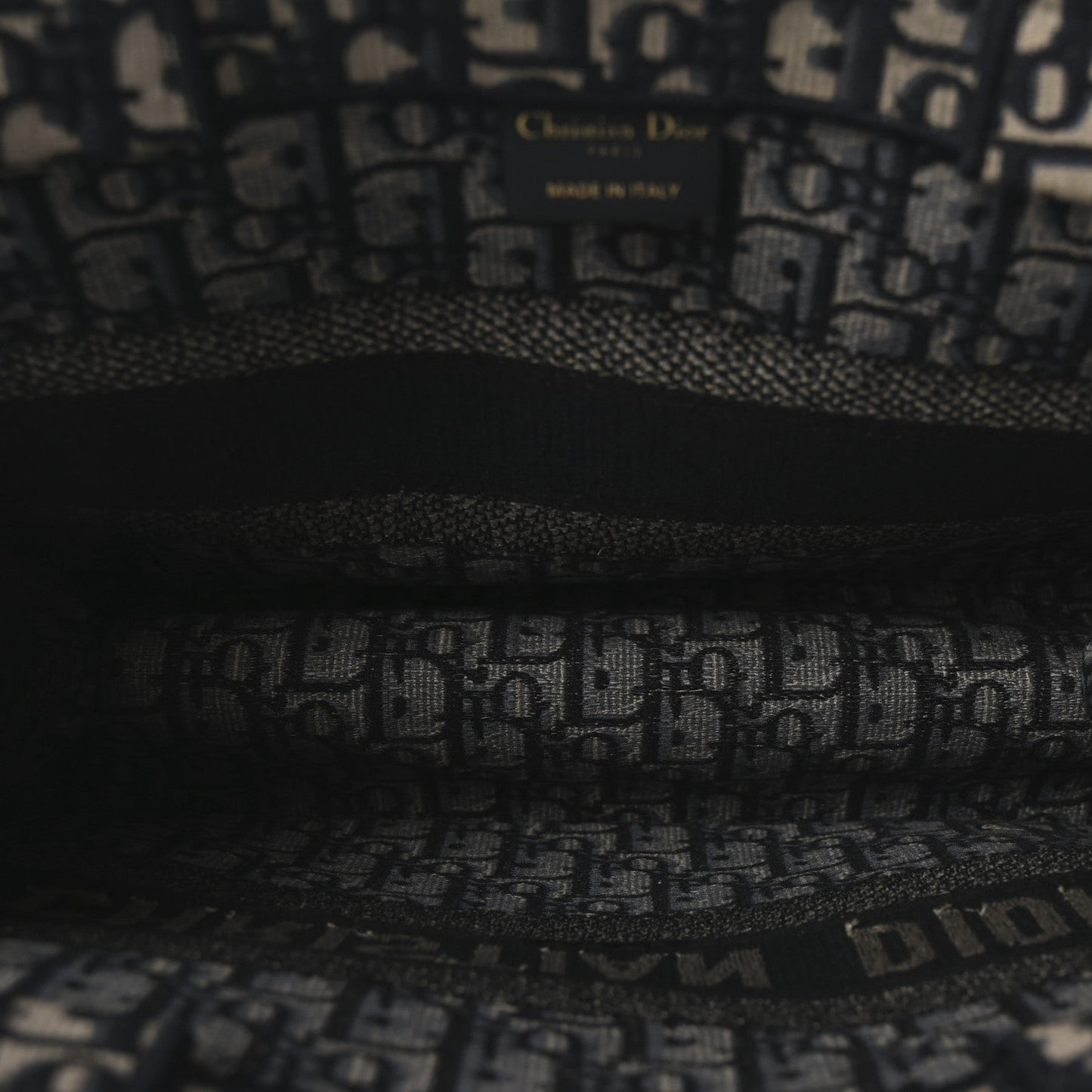 Christian Dior Oblique Medium Book Canvas Tote Bag - Navy