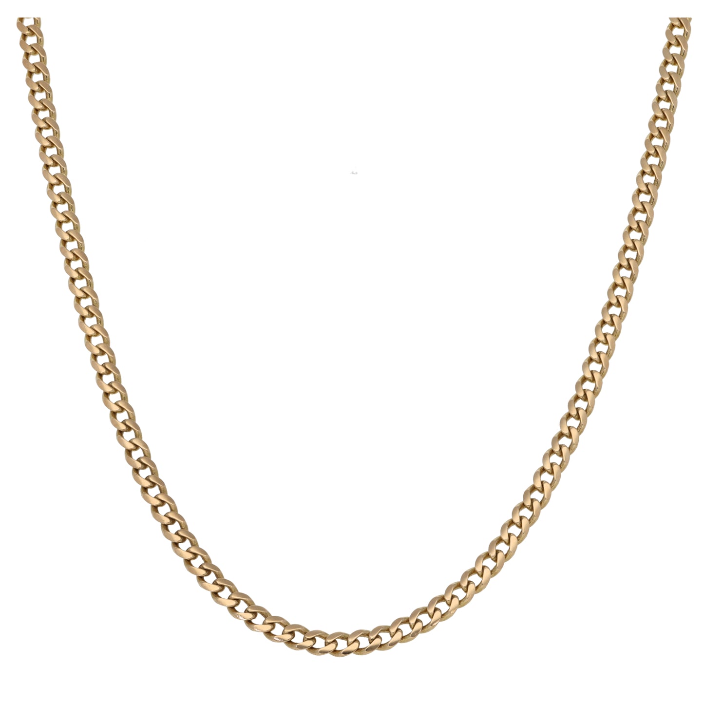 9ct Gold Curb Chain 18"