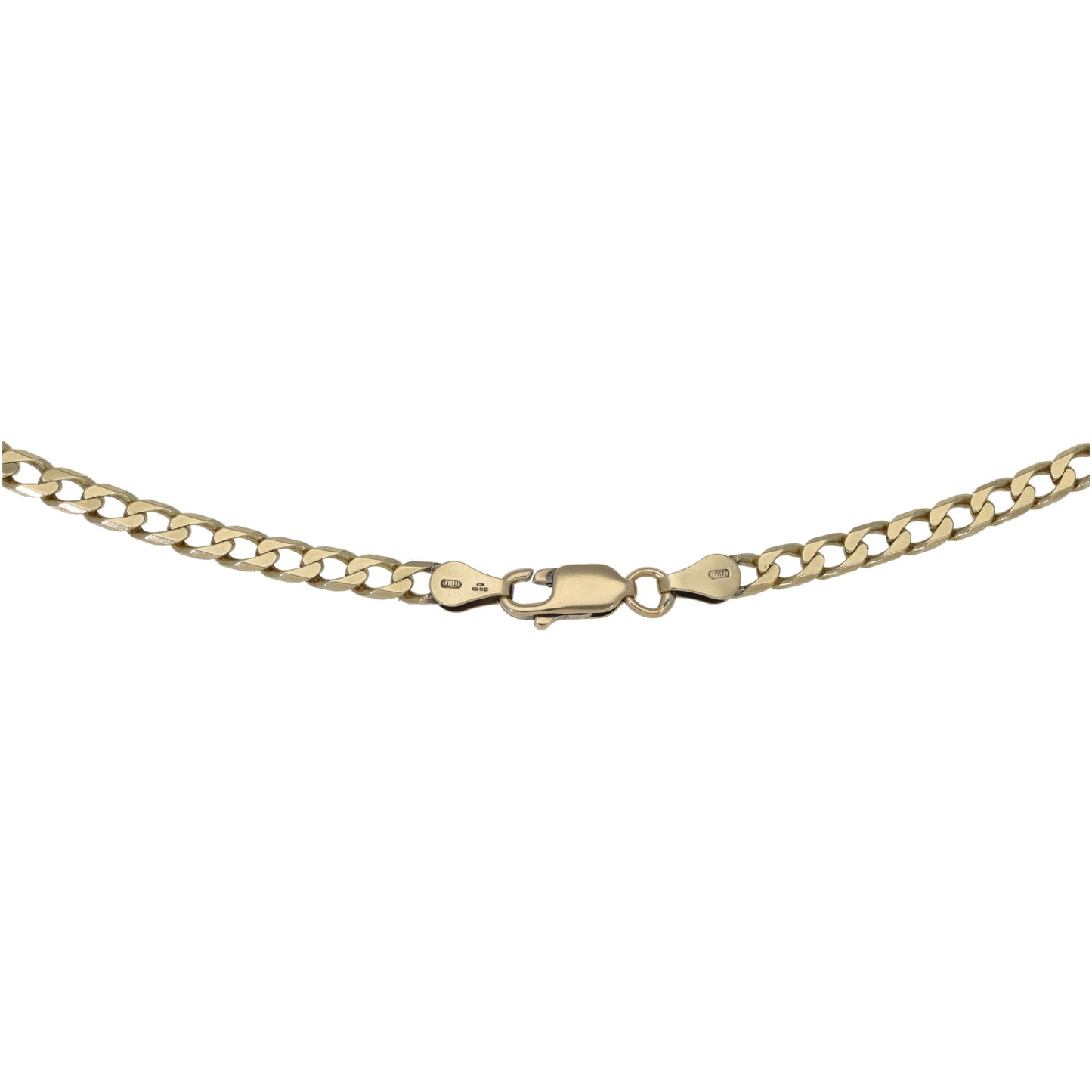 9ct Gold Curb Chain 19"