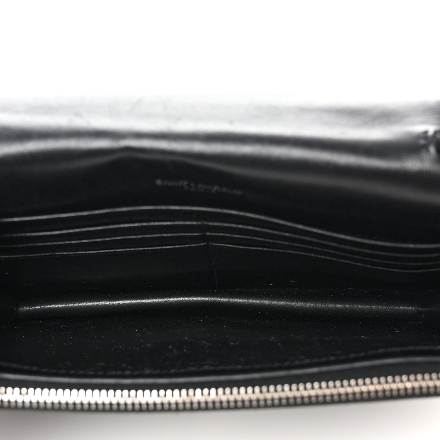 Yves Saint Laurent Small Kate Tassel Calfskin Crocodile Embossed Leather Bag - Black