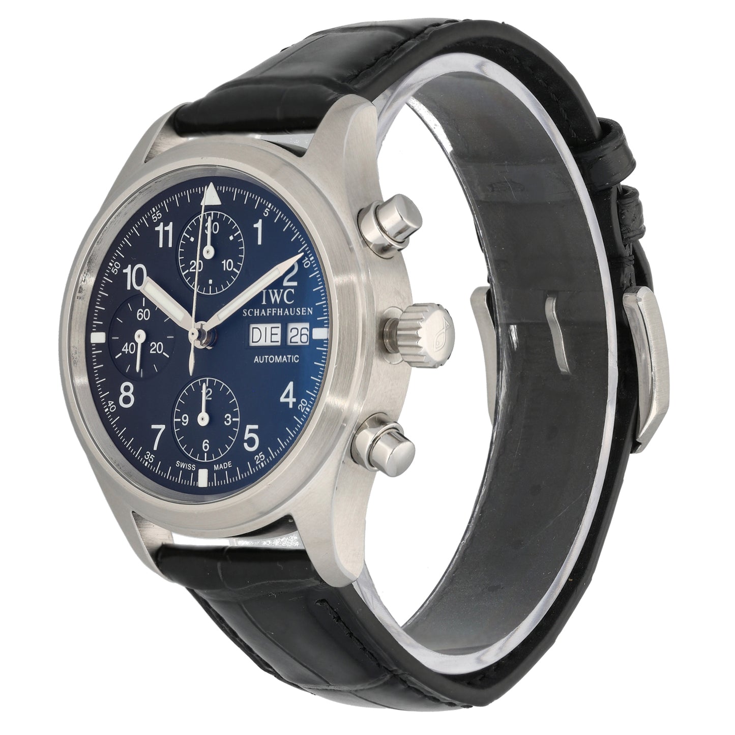 IWC Pilot Fileger Chronograph 39mm Stainless Steel Watch