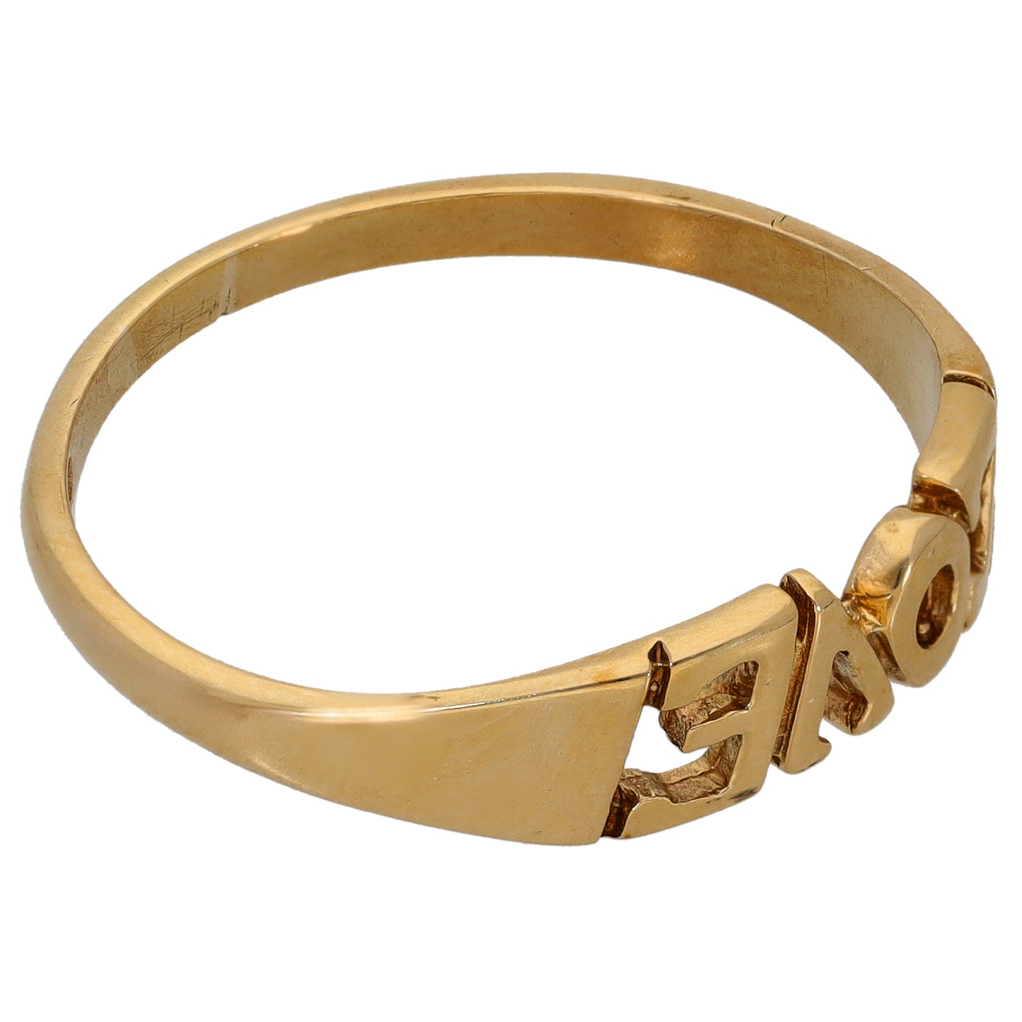 9ct Gold Love Ring Size X