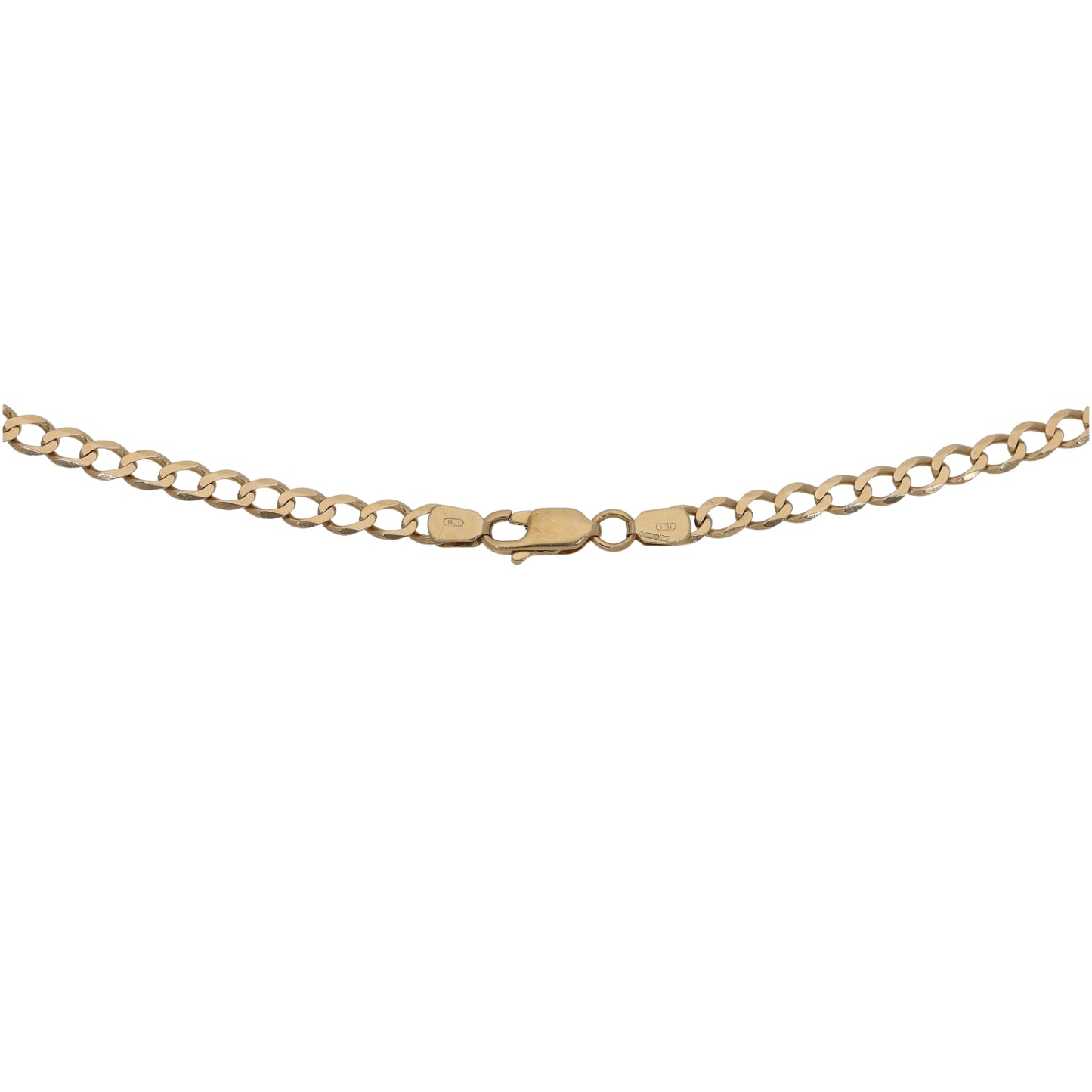 9ct Gold Curb Chain 19"