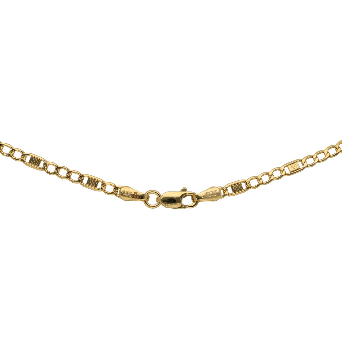New 14ct Gold Gappy Ranks Chain 14"