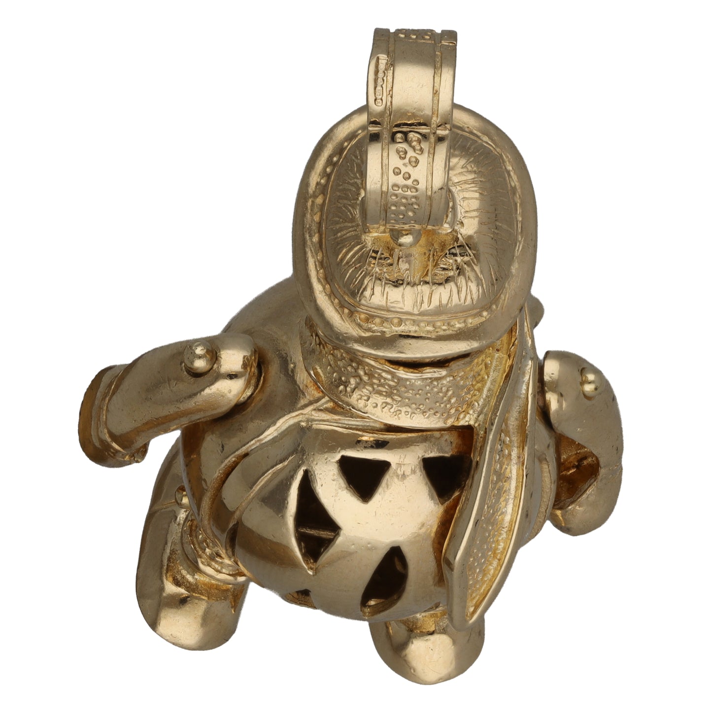 9ct Gold Cubic Zirconia Snowman Pendant