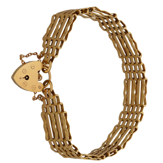 9ct Gold Gate Bracelet