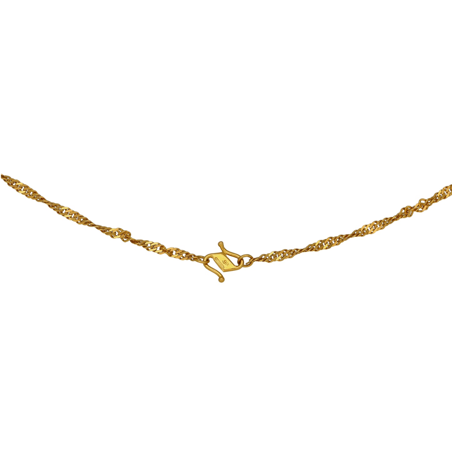 22ct Gold Singapore Chain 18"
