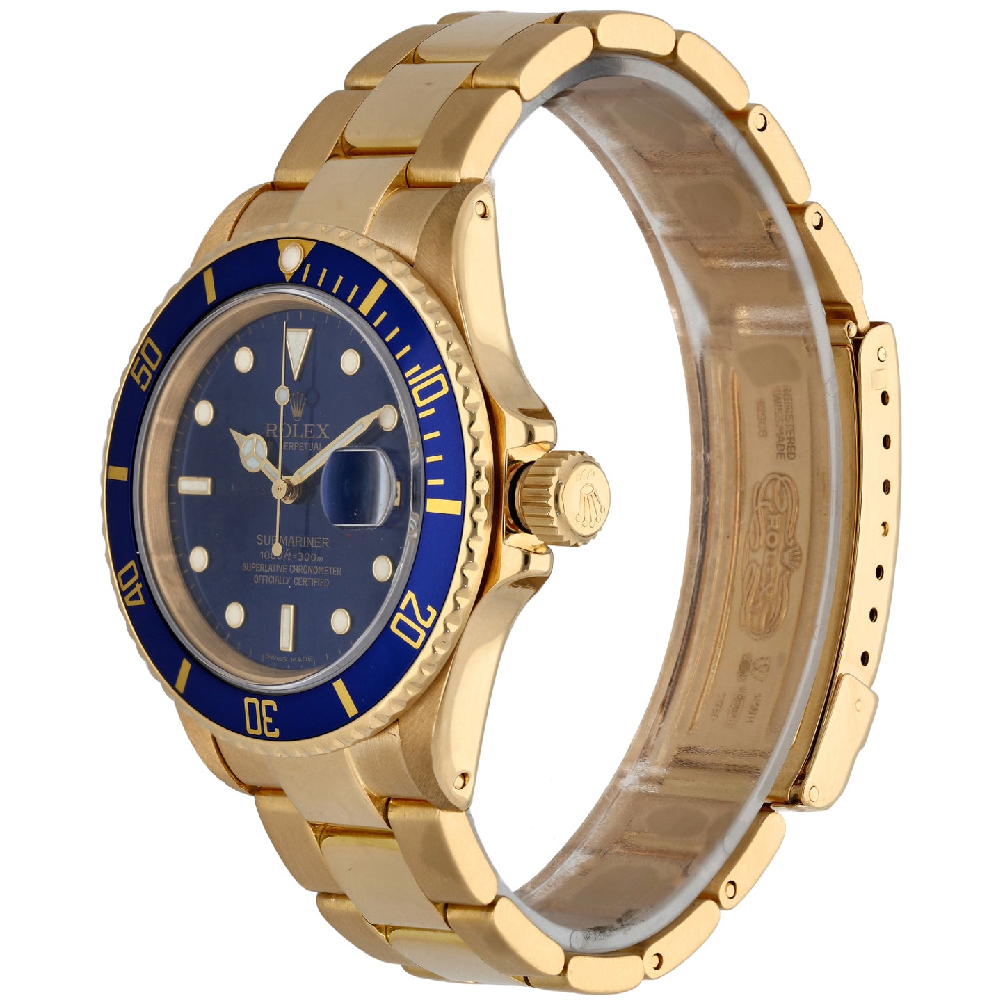 Rolex Submariner 16808 40mm Gold Watch