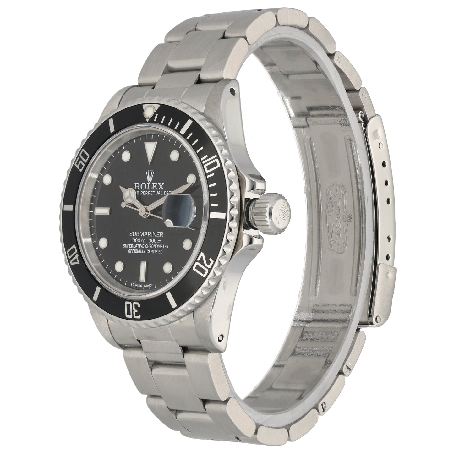 Rolex Submariner 168000 40mm Stainless Steel Watch