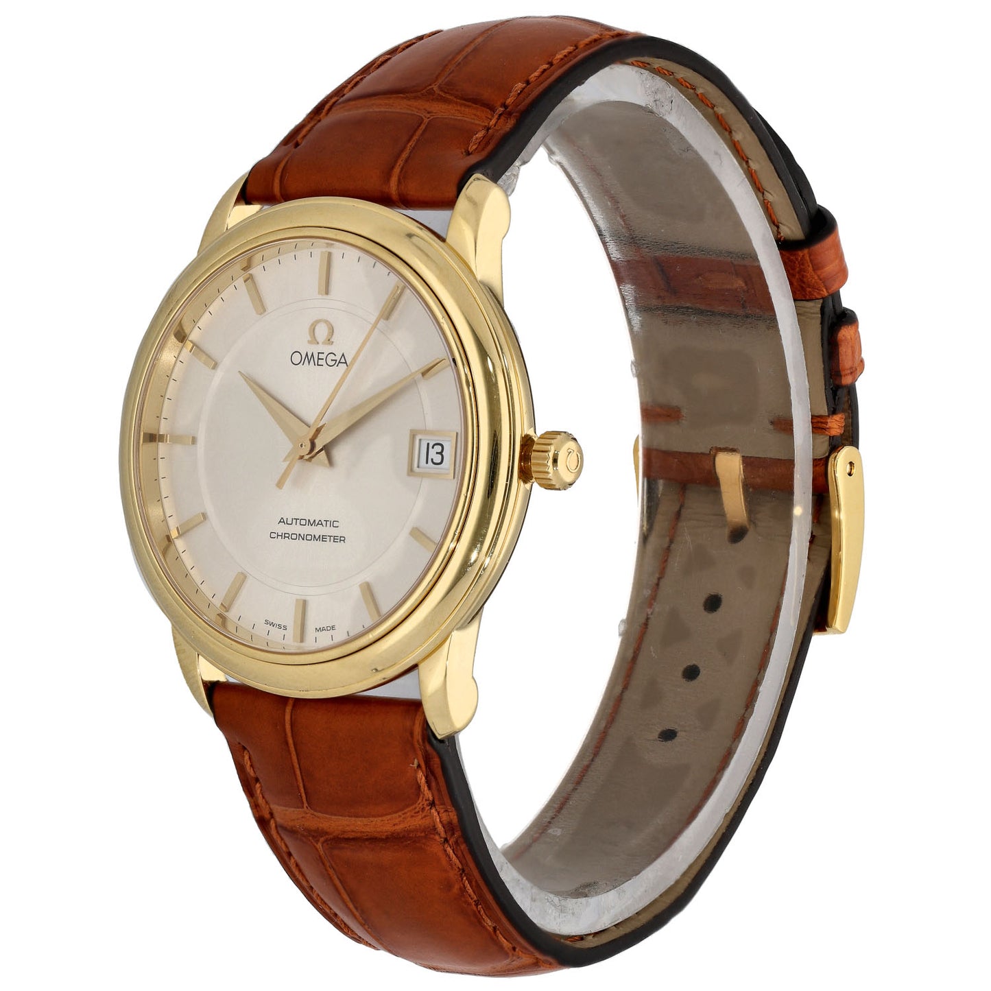 Omega De Ville 4600.31.02 34.7mm Gold Watch