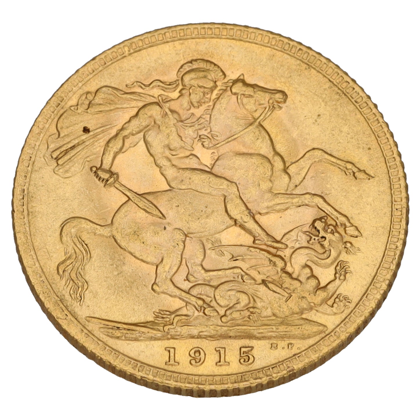 22ct Gold King George V Full Sovereign Coin 1915