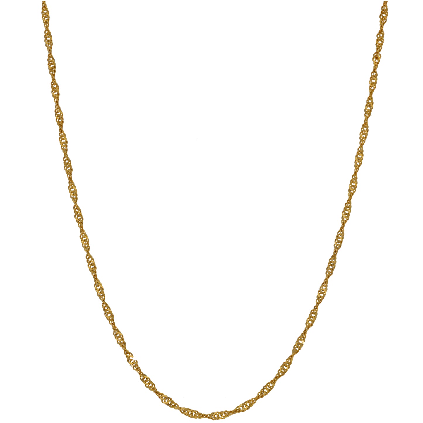 22ct Gold Singapore Chain 18"