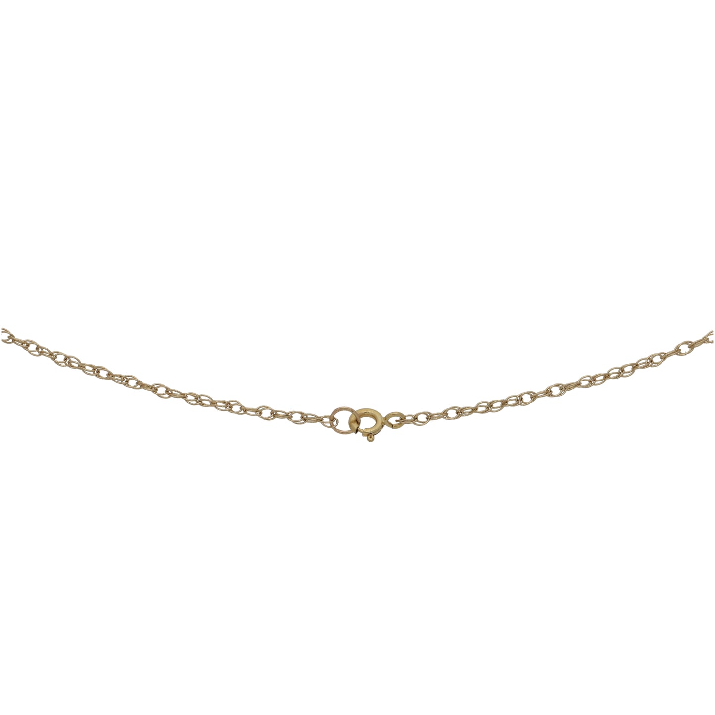 9ct Gold Sapphire & 0.13ct Diamond Fancy Necklace 18"