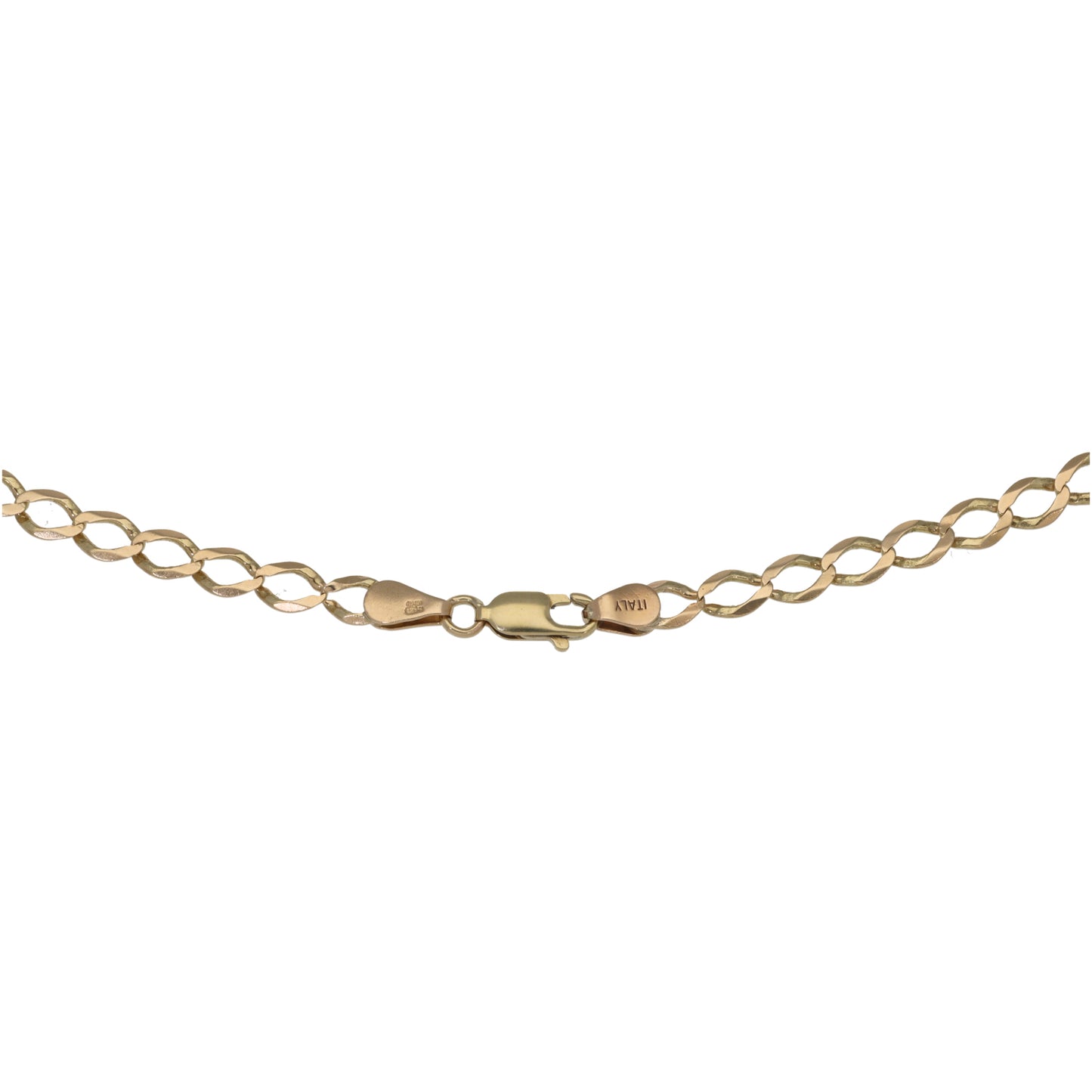 9ct Gold Curb Chain 22"