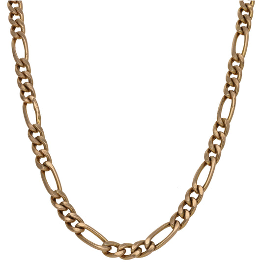 9ct Gold Figaro Chain 20"