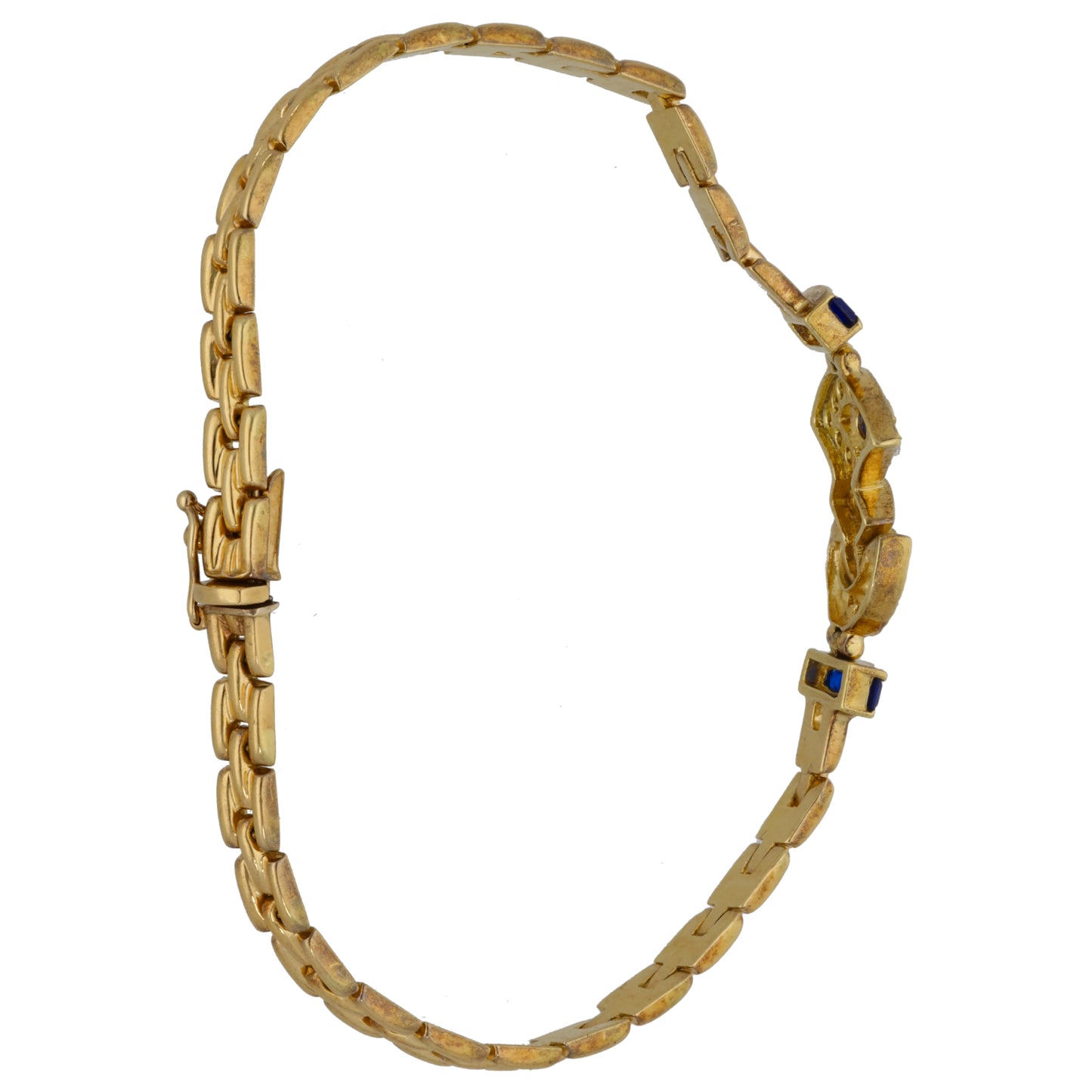 14ct Gold Imitation Gems Fancy Bracelet
