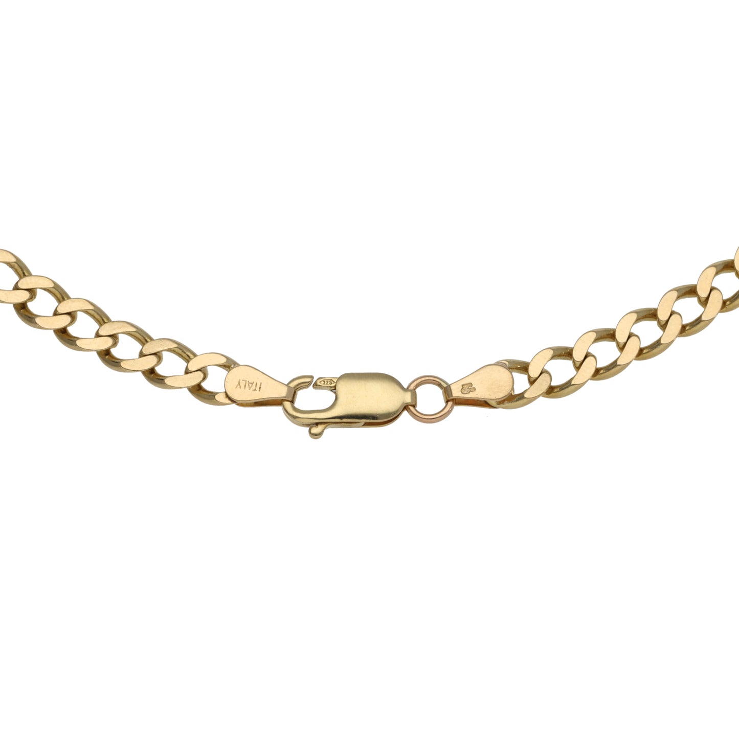 9ct Gold Curb Chain 18"