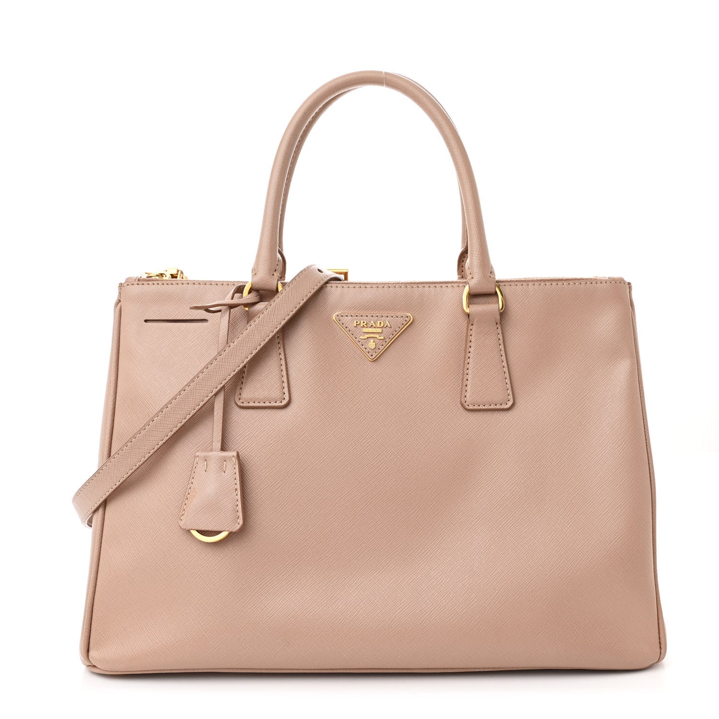 Prada Galleria Medium Tote Saffiano Leather Bag - Cammeo